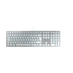 CHERRY KC 6000C FOR MAC klaviatūra, universali, USB, QWERTZ, sidabrinė