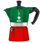 Kavinukas Bialetti 0005322 Moka Express rankinis kavos virimo aparatas 0,13 L Žalia Raudona