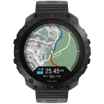 Polar Grit X2 Pro sporto laikrodis su GPS, 1,39" (3,53 cm) AMOLED lietimui jautrus ekranas 454 x 454, 32 GB, silikoninis dirželis S-L, juodas (900110283)