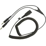 Jabros PC laidas &ndash; QD į 2x3,5 mm