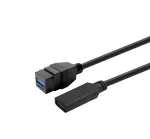 VivoLink USB 3.0 Type A į Type A laidas 0,2 m &mdash; juodos spalvos
