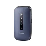 Panasonic KX-TU550 EXC mobilusis telefonas senjorams, 4G, 2,8 colio, atverčiamas, 1,2 MP, Bluetooth, 1400 mAh, mėlynas