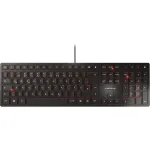 CHERRY KC 6000 Slim klaviatūra, universali USB, QWERTZ, juoda