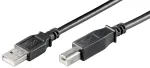 Microconnect USBAB3B-LSZH USB 2.0 kabelis 3 m USB A &ndash; USB B juodas LSZH