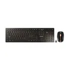 CHERRY DW 9100 SLIM belaidis klaviatūros ir pelės rinkinys, RF Wireless + Bluetooth, universalus, juodas