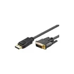 Goobay 2 m DP/DVI DisplayPort laidas, auksuoti kontakiai