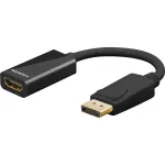 Goobay DisplayPort į HDMI adapterio kabelis 8K/60Hz, ki&scaron;tukas>lizdas (75270)