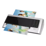 &Scaron;altoji laminavimo ma&scaron;ina Olympia A 3048 680 mm/min Juoda Sidabrinė