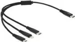 USB įkrovimo laidas DeLOCK 3 in 1 USB Type-C / Lightning / Micro USB 30 cm