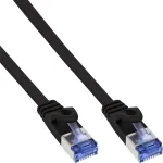 InLine Flat patch laidas, U/FTP, Cat.6A, juodas, 7m