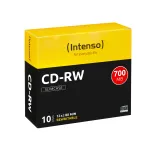 Perra&scaron;omi CD-RW INTENSO 700 MB / 80 min, 12x, 10 vnt., 120 mm (slimcase)