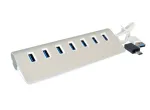 USB 3.2 Gen 1 7 prievadų metalinis USB mazgas EXSYS EX-1137