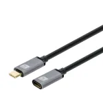 Techly USB 3.2 Gen 2 USB-C M/F Laidas 1m Juodas