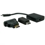 VALUE i&scaron;orinis vaizdo adapteris USB-C 3.1 &ndash; HDMI, juodas