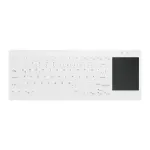 Contour Design Active Key Contour QuickClean medicininė klaviatūra IP68 su jutikliniu kilimėliu Mini laidinė balta DE C4412