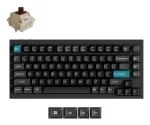 Mechaninė 75% klaviatūra Keychron Q1 Ultra 8K &mdash; USB + RF belaidis + Bluetooth, RGB, juoda