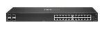 HPE Aruba 6000 24G 4SFP jungiklis &ndash; valdomas L3 jungiklis, 24 x 10/100/1000 + 4 x Gigabit SFP, &scaron;oninis oro srautas, montuojamas į stelažą, AC 100-127 V / 200-240 V