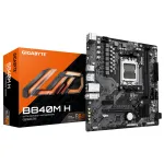 GIGABYTE B840M H Motininė plok&scaron;tė - AMD Ryzen 9000 procesoriams, 5+2+2 fazių VRM, iki 7200MHz DDR5 (OC), 1xPCIe 4.0 M.2, 1GbE LAN, USB 3.2 Gen 1