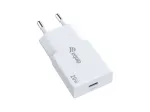 Sieninis įkroviklis EQUIP 1-Port 20W GaN USB-C PD &mdash; 100&ndash;240V įėjimas, 12V maks. i&scaron;ėjimas, baltas