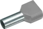 Cimco 187741 Dviguba ferulė 4 mm&sup2; i&scaron; dalies izoliuota pilka 100 vnt.