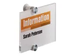 Durable Crystal Sign 4821-19 &ndash; permatomas akrilinis durų ženklas