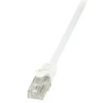 LogiLink CP2111U RJ45 tinklo kabelis, jungiamasis kabelis CAT 6 U/UTP 20,00 m baltas su apsauga nuo užsifiksavimo