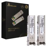 Extralink SFP modulis SFP 1.25G 2 vnt., 1,25 Gbps, LC/UPC, 850 nm, 550 m, kelių režimų, DOM, skirtas HP/Aruba