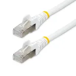 StarTech.com 1,5 m CAT6a Ethernet kabelis - Baltas - Mažai dūmų, be halogenų (LSZH) - 10GbE 500MHz 100W PoE++ Su užkabinimo apsauga RJ-45 su įtempimo mažinimo elementais S/FTP tinklo jungiamasis kabelis