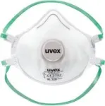 Respiratorius UVEX silv-Air classic 2310 planet FFP2 &mdash; vienkartinė pusveidė apsauginė kaukė, 15 vnt. pakuotė