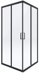 DEANTE Square Shower Enclosure 80x80 cm Chrome Aluminium Clear Tempered Glass