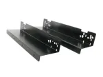 ARTDEV Under-Desk Mount Bracket Set DRW-HLD-3000 Black Steel L-Shape for Power Strips, Mini PCs, Routers