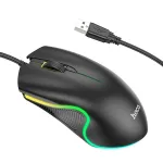 Hoco GM19 Enjoy Gaming Luminous Wired Mouse Black