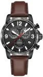 Certina DS Action Diver kvarcinis vyri&scaron;kas laikrodis 42 mm, pilko nerūdijančio plieno korpusu, rudo odinio dirželio apyranke, C034654360570