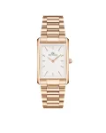 DANIEL WELLINGTON Petite Melrose moteri&scaron;kas laikrodis 35 mm rožinis auksas nerūdijančio plieno tinklelis DW00100702