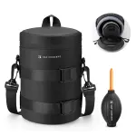 K&F Concept Waterproof Lens Pouch Large 19x12cm with Dust Blower Bulb KF13.202
