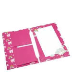 Artoz Papier 334001-03 lai&scaron;kų popierius su vokais, Unicorn pink (apie DIN A5), 80 g/m&sup2;, 1 pakelis