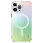 UNIQ Coehl Linear Magnetic Charging Case, skirta iPhone 15 Pro Max 6,7 colio, Opal Iridescent
