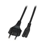 EFB Elektronik maitinimo kabelis, Euro plug &ndash; C7 180 laipsnių, 2 m, juodas
