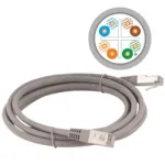 ALANTEC Patch kabelis - CAT6 - F/UTP - 5m - Pilka