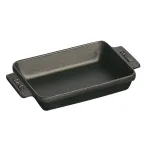 Mini kepimo indas stačiakampis Staub 250 ml, juodas