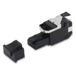 Belden RVAFPUBK-B24 REVConnect 10GX UTP lauko montavimo RJ45 ki&scaron;tukas, 6A kategorija, juodas