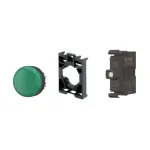 Eaton M22-L-G-LED-BVP žalias LED indikatorius, 22,5 mm, 12-30V AC/DC, IP66/IP67/IP69K