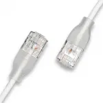 WANTEC eGlow UTP CAT6a Patch Laidas, 0,5 m, baltas