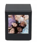 LOVEINSTANT nuotraukų laikymo dėžutė Fujifilm Instax Square &ndash; juoda su peržiūros langeliu, talpina 100 nuotraukų