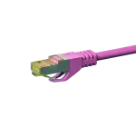 DSIT Cat.7 S/FTP PiMF tinklo kabelis, RJ45, rožinis, 30 m
