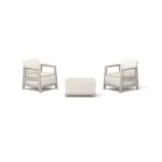 KETER Scandi Linea balkono baldų rinkinys &ndash; pebble gray/light beige