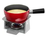 Trisa Swiss Cross Stone Cheese Fondue Set 2,5 l, 6 &scaron;akutės, keramikinis puodas su re&scaron;o ir degikliu (7579.75)