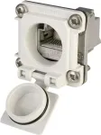 Teleg&auml;rtner STX V6 RJ45 flan&scaron;inis sujungėjų rinkinys, 6 variantas, 8P8C, ekranuotas, Cat.6A, IP67, &scaron;viesiai pilkas J00020A0483