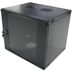 LogiLink 19 colių sieninis vienos sekcijos spintos 9U, surenkama, juoda