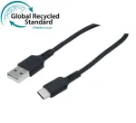 Exertis Connect USB 2.0 laidas, 60W, USB-A į USB-C, juodas, 1,0 m (532555)